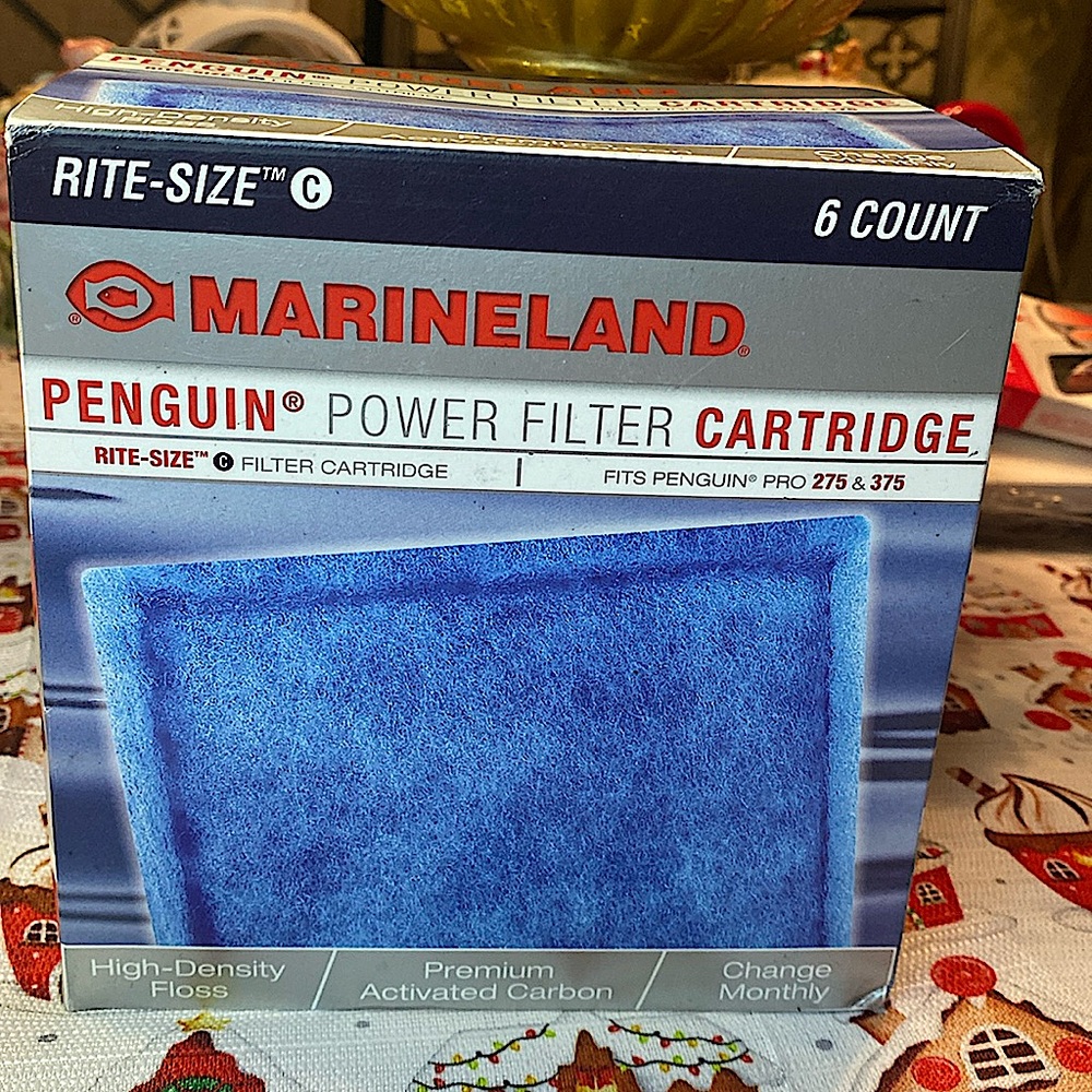 NEW MARINELAND PENGUIN POWER FILTER 6 COUNT RITE SIZE C FOR FISH TANK